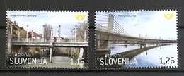 SLOVENIA 2018,EUROPA CEPT BRIDGES,BRUCKE,LJUBLJANA ,PTUJ,MNH - 2018