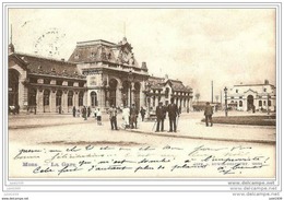 MONS ..-- La GARE . 1902 Vers GAND ( M. BRICUSSE ) . Voir Verso . - Mons