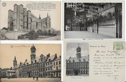 MONS ..-- 4 Cartes Anciennes Différentes De MONS . - Mons