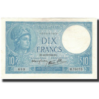 France, 10 Francs, 10 F 1916-1942 ''Minerve'', 1940-10-24, SPL, Fayette:7.18 - 10 F 1916-1942 ''Minerve''