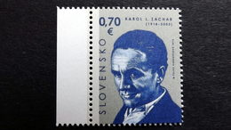 Slowakische Republik Slowakei 841 **/mnh, Karol L. Zachar (1918-2003), Schauspieler - Unused Stamps