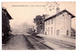 1776 - Marcilly Sur Eure ( Eure ) - La Gare ( Vue Sur Les Quais ) - G.Foucault à Dreux - - Lèves