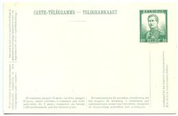 Belgium Early 20th C. Mint 30c. King Albert I Telegram Postal Card - Telegrams