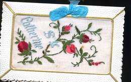 CATHERIEN  CARTE BRODEE - Embroidered