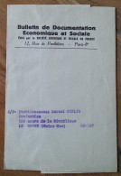 BANDE POUR JOURNAUX - Bulletin De Documentation Economique Et Sociale - BAR LE DUC - 1963 - Bandes Pour Journaux