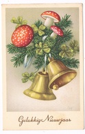 PAD-12   X_MAS Card With MUSHROOMS , CHAMPIGNONS - Mushrooms