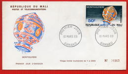 FDC MONTGOLFIERE MALI - Afrique