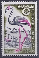 FRANCIA 1970 - AÑO DE LA NATURA - FLAMENCO - FLAMANT - YVERT Nº 1634** - Flamingo
