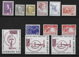 DANEMARK N° 269 324 325 337 393 431 435 456a 931 **/* (YT) 12 TIMBRES NEUFS Voir PHOTOS R/V - Lotes & Colecciones