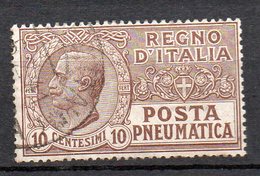 1913 - Regno P. Pneumatica N. 1 Timbrato Used - Rohrpost