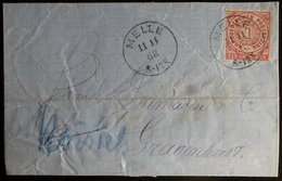Germany NDP 1868 Postal History Rare Cover Mi.4 EF To Melle DB.405 - Autres & Non Classés
