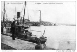 D64  - ENVIRONS DE BAYONNE -  LE BOUCAU < LES QUAIS ET USINES SAINT-GOBAIN - Boucau