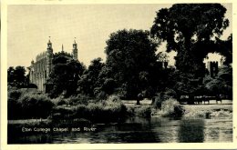 BERKS - WINDSOR - ETON - COLLEGE CHAPEL AND RIVER Be119 - Windsor