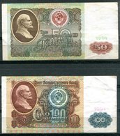 RUSSIE - Billets De 50 Et 100 Roubles De 1991 - Russia