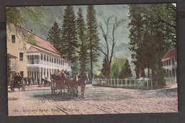 Sentinel Hotel With Horses & Carriages, Yosemite Valley, CA - Unused C1915 - Yosemite