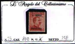 84843) PECHINO-8C.SU 20C. MICHETTI-Emissioni Ordinarie Soprastampate Pechino N.23-MNH**- - Peking