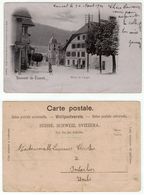 Suisse // Schweiz // Switzerland // Neuchâtel  // Couvet, Hôtel De L'Aigle (déchirure En Bas De La Carte) - Couvet