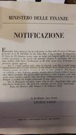 PONTIFICIO Ministero Delle Finanze Notificazione Roma 21 02 1852 ( Boni Provincia Di Bologna ) Doc.280 - Autres & Non Classés