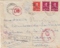 COVER ROMANIA. 1940. REGISTERED BUCURESTI TO FRANCE. CENSOR COMMISSIONE PROVINCIALE DI CENSURA - Lettres 2ème Guerre Mondiale