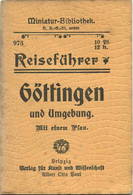 Miniatur-Bibliothek Nr. 973 - Reiseführer Göttingen Und Umgebung Mit Einem Plan Von Dr. Paul Sakolowski - 8cm X 12cm - 4 - Other & Unclassified