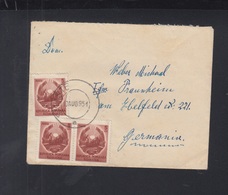 Romania  Cover 1951 Saliste To Frankfurt Germany (2) - Cartas & Documentos