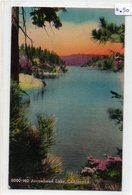 ARROWHEAD LAKE-CALIFORNIA- VIAGGIATA-1938-HAND COLORED - San Bernardino