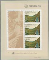 1983 Europa C.E.P.T., Minifoglio Madera, Serie Completa Nuova (**) - 1983