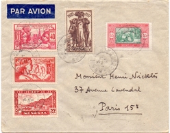 Senegal Lettre Par Avion Dakar Succursale Pour Paris - Briefe U. Dokumente