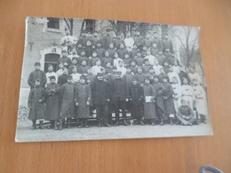 Carte Photo Militaire Militaria Circulée En 1909 Cachet Yonne Photo Groupe Dont Officiers 4 Au Col - Personen