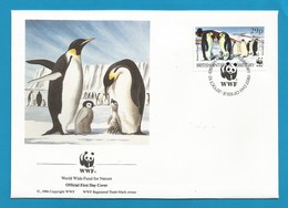 BAT 1992  Mi.Nr. 196 , Emperor Penguin - WWF FDC - First Day 20.OCT 92 - FDC