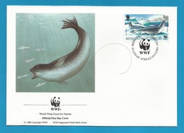 BAT 1992  Mi.Nr. 193 , Ross Seal - WWF FDC - First Day 20.OCT 92 - FDC