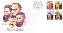 TRANSKEI / SOUTH AFRICA : FIRST DAY COVER WITH INFORMATION BROCHURE INSIDE : HEROES OF MEDICINE - 12-10-1984 - Transkei