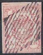 RAYON III 1852: Zumstein 19 Type 1 Michel 11 - 15 Cts. Mit Eidg. Raute Grille Noir CONSTAT BEFUND 2018 (Zu CHF 1300.00) - 1843-1852 Federale & Kantonnale Postzegels