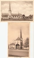 Sleydingen / Sleidinge : Kerk    ---- 2 Kaarten - Evergem