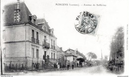 D40  LANDES - Cpa < MORCENX - Vue Animée De L' AVENUE SOLFERINO - Morcenx