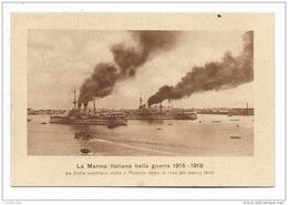 REGIA MARINA  ITALIANA -  ENTRATA DELLA FLOTTA AUSTRIACA A VENEZIA DOPO LA RESA - NV FP - Weltkrieg 1914-18