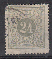 ZWEDEN - Michel - 1874/77 - Nr 7 CA ( T/D: 14) - Gest/Obl/Us - Cote 60.00 € - Segnatasse