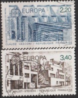 EUROPA 1987 USED COMPLETE SET FROM FRANCE ARCHITECTURE "57 METAL"BOULOGNE BILLANCOURT / MALLETSTEVENS STREET PARIS - 1987