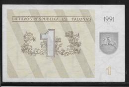 Lituanie - 1 Talonas -  Pick N°32a  - NEUF - Lithuania