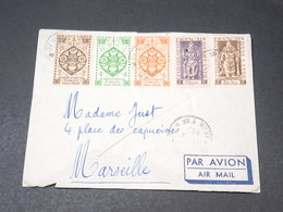 INDE - Enveloppe De Pondichéry Pour Marseille - L 19530 - Lettres & Documents