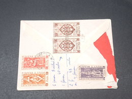 INDE - Enveloppe De Pondichéry Pour Marseille En 1951 , Affranchissement Plaisant  Au Verso - L 19550 - Lettres & Documents