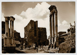ROMA   FORO   ROMANO  TEMPIO  DEI  CASTORI  1940     2  SCAN   (VIAGGIATA) - Other Monuments & Buildings