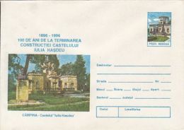 ARCHITECTURE, IULIA HASDEU CASTLE, CAMPINA, COVER STATIONERY, ENTIER POSTAL, 1996, ROMANIA - Schlösser U. Burgen