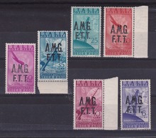 1947 Italia Italy Trieste A  AEREA RADIO Serie Di 6v. MNH** - Luchtpost