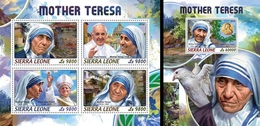Sierra Leone 2018, Mother Teresa, 4vai In BF +BF - Mutter Teresa