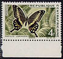 Timbre Neuf ** N° 33(Yvert) Centrafrique 1963 - Papillon - Central African Republic