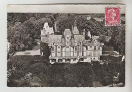CPSM MONTIGNY LE GANNELON (Eure Et Loir) - En Avion Au-dessus De.......le Château Façade Sud - Montigny-le-Gannelon