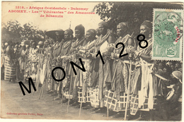 AFRIQUE OCCIDENTALE-BENIN -DAHOMEY - ABOMEY - LES VETERANS DES AMAZONES DE BEHANZIN - Benín