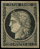 (*) EMISSION DE 1849 - 3    20c. Noir Sur Jaune, TB - 1849-1850 Ceres