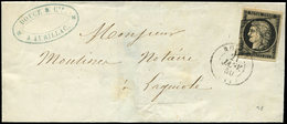 Let EMISSION DE 1849 - 3    20c. Noir Sur Jaune, Obl. GRILLE Et Càd T15 RODEZ 21/1/50 S. LSC, TB - 1849-1850 Ceres